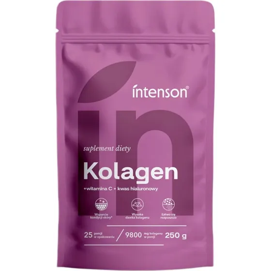 Intenson Kolagen + Witamina C + Kwas Hialuronowy 250g