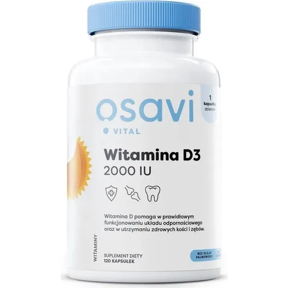 Osavi Witamina D3 2000IU 120 kapsułek