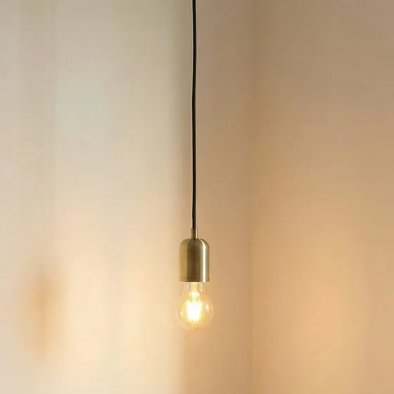 Lindby Hattie Lampa wisząca, mosiądz, E27, Ø 4,7 cm