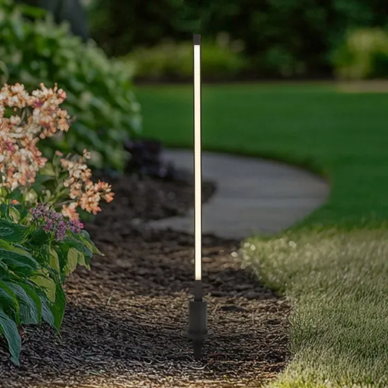 Lindby Neano Słupek oświetleniowy LED 80 cm, czarny, IP65