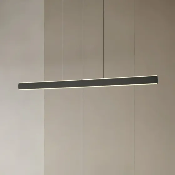 Lucande Arvon Żyrandol LED, czarny, 117 cm, CCT