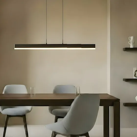 Lucande Torven Żyrandol LED, czarny, CCT, wysuwany