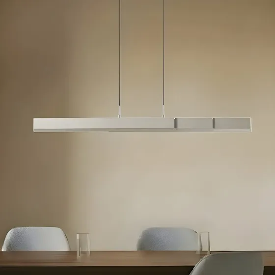 Lucande Żyrandol LED Torven - Aluminium, CCT, Wysuwany