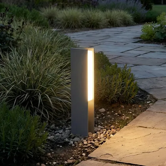 Lucande Słupek oświetleniowy LED Teerk, antracyt, 30 cm, IP65