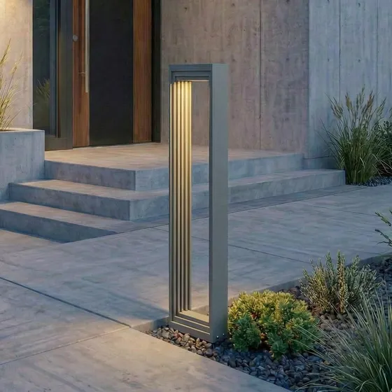 Lucande Słupek oświetleniowy LED Ashkan 60 cm, antracyt, IP65