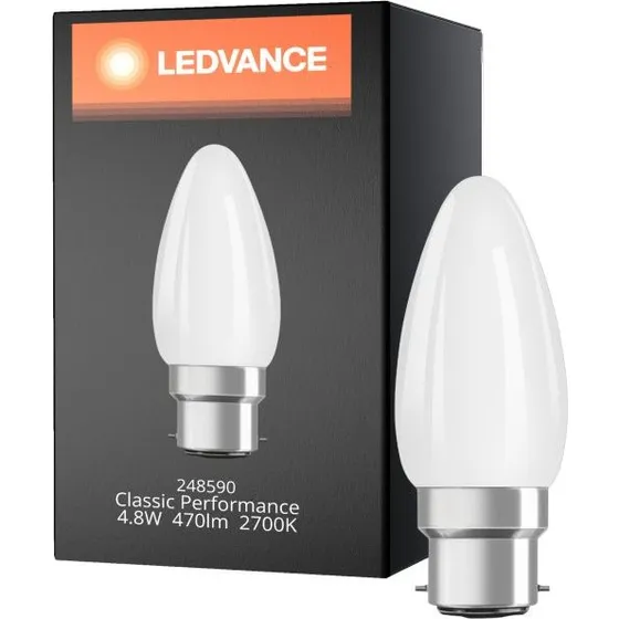 LEDVANCE Żarówka B35 B22d 4,8W 2700K Ściemnialna