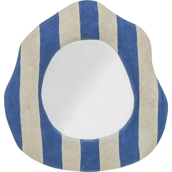 Bloomingville Travis Lustro cienne z Ram z ywicy Niebieska