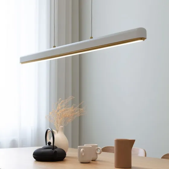 UMAGE Hazel Branch Lampa Wisząca LED, biały/mosiądz, 100 cm