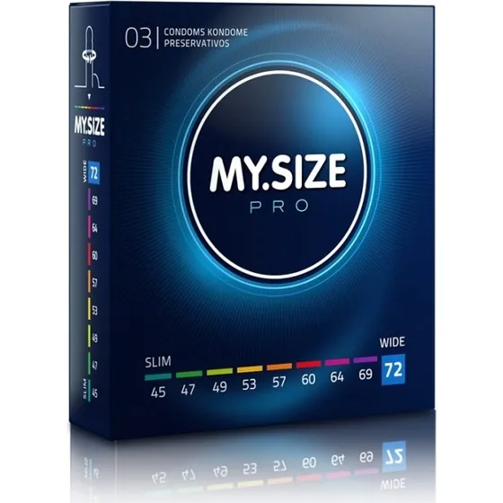 MY.SIZE PRO 72 Prezerwatywy (3 sztuki)