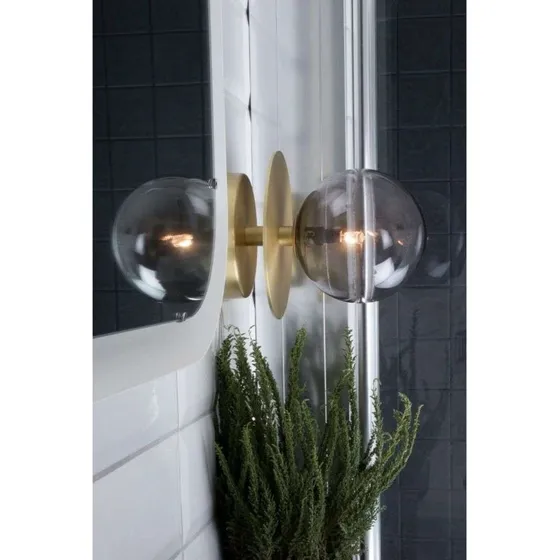 Globen Lighting Art Deco IP44 Smoke - Lampa ścienna/sufitowa