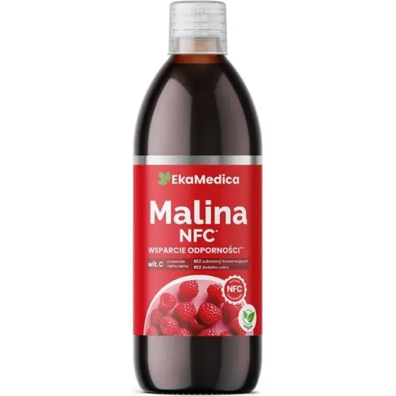 Ekamedica Malina NFC 100% z witaminą C 500 ml