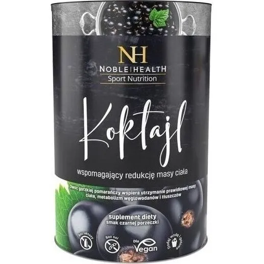 Noble Health Koktajl wspomagający redukcję masy ciała 150 g czarna porzeczka