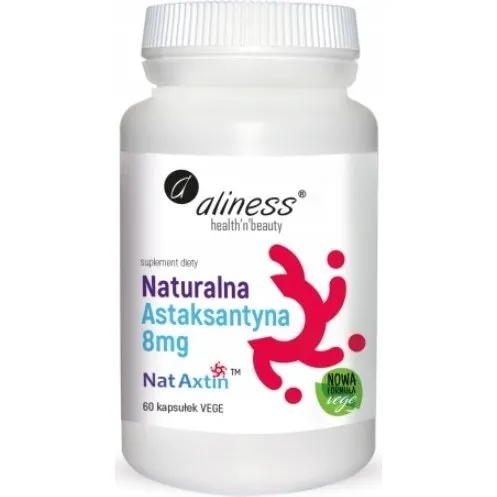 Aliness Naturalna Astaksantyna NatAxtin 8mg 60 kapsułek