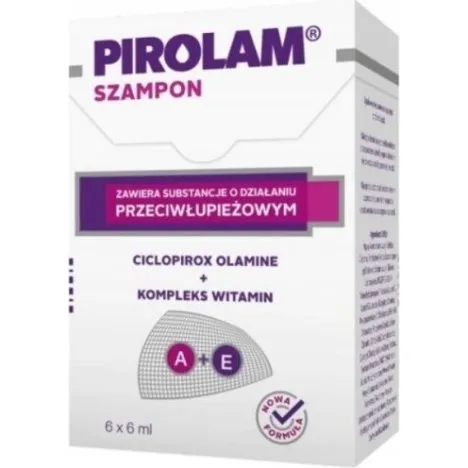 Pirolam Szampon przeciwłupieżowy 6 saszetek 6 ml
