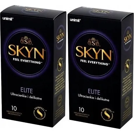 Unimil Skyn Elite prezerwatywy nielateksowe 10 sztuk x2