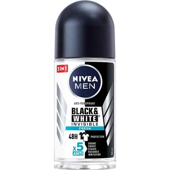 Nivea Men Black&White Invisible Fresh Antyperspirant w kulce 50ml