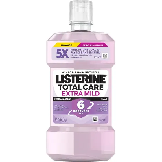 Listerine Total Care Extra Mild płyn do płukania jamy ustnej 500ml