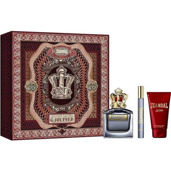Jean Paul Gaultier Scandal Pour Homme Zestaw: EDP 100ml, 10ml, Żel 75ml