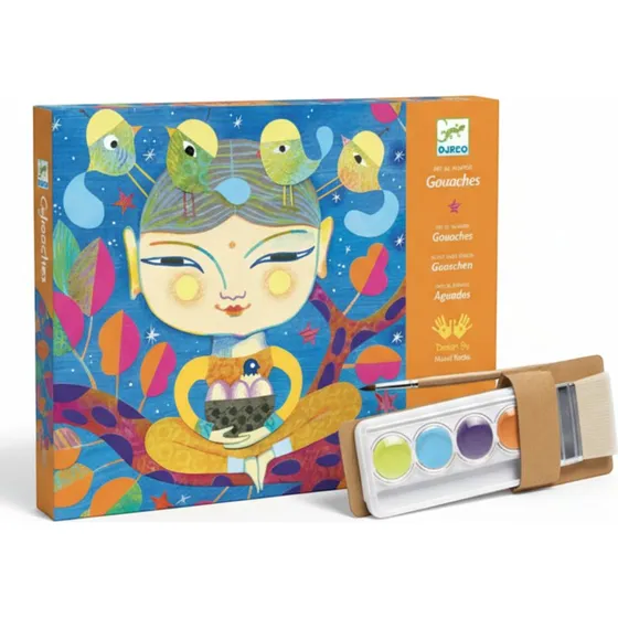 INDIA Zestaw artystyczny z farbami akwarelowymi 3+