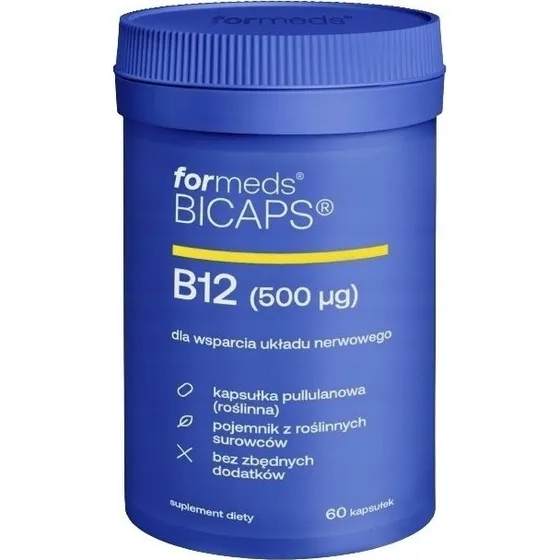 Bicaps B12 500 µg z inuliną 60 kapsułek