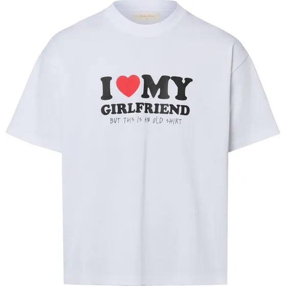 Another Cotton Lab Koszulka Oversize Love My Girlfriend Biała