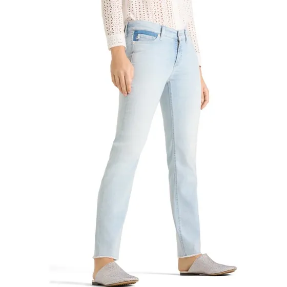 Cambio Dżinsy Piper Cropped niebieskie