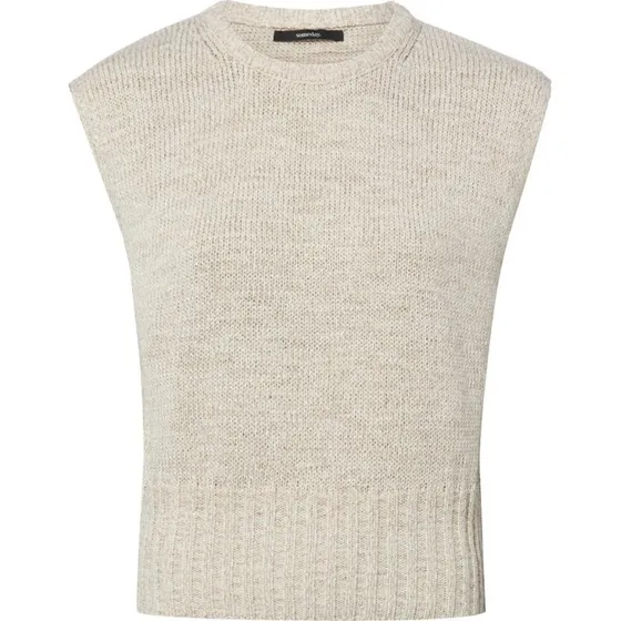 Someday Sweter Bez Rękawów Tuvalen beige