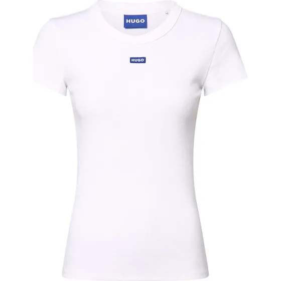 HUGO BLUE Koszulka Easy Tee_B Kobiety Bawełna Biała, S
