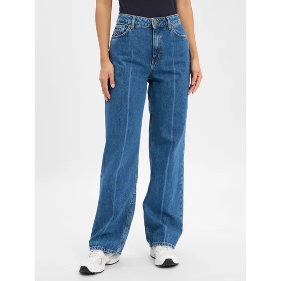 Hugo Jeansy Straight Modern Fit niebieskie