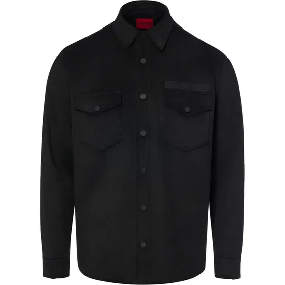 Hugo Koszula Ekel Comfort Fit czarna z weluru