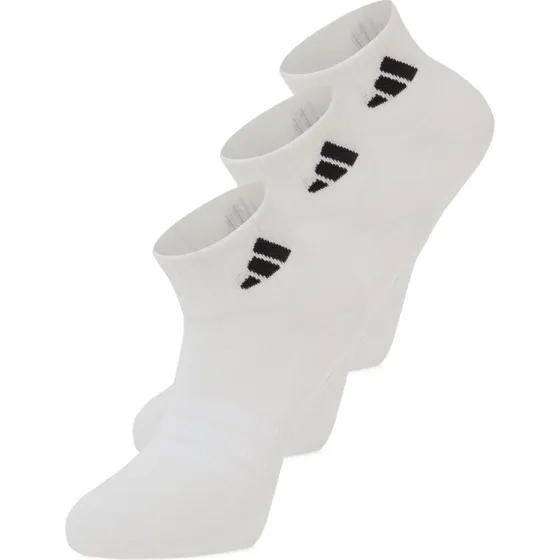 adidas Performance skarpety za kostkę w 3-paku, białe, M