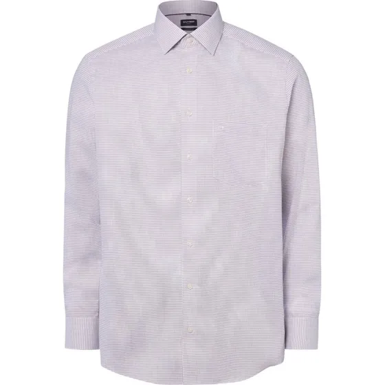 Olymp Koszula Modern Fit Beige z Wzorem