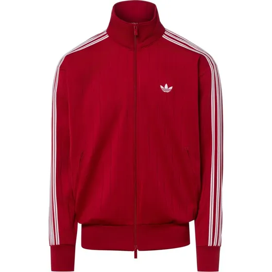 adidas Originals Bluza z kapturem Firebird Drop Needle - Czerwona, S