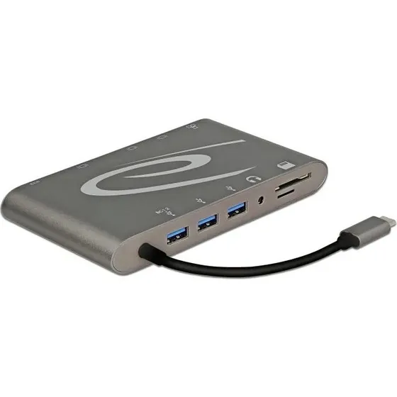 Delock 87297 USB-C 3.2 Gen 2 Stacja Dokujca 4K