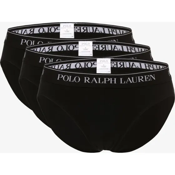 Polo Ralph Lauren Slipy Low Rise, 3 sztuki, Czarny, M