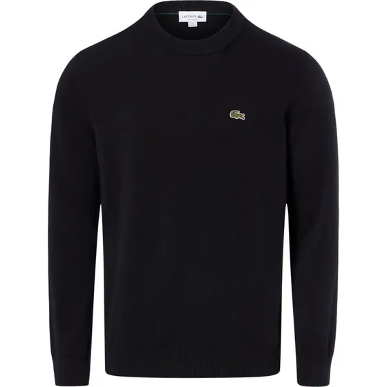 Lacoste Sweter z Cienkiej Dzianiny Męski - Czarny, Rozmiar 3