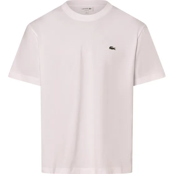 Lacoste Koszulka Męska Biała z Bawełny - Classic Fit