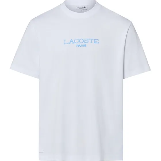 Lacoste Koszulka Męska z Bawełny Biała