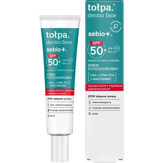 Topa Dermo Face Sebio+ krem fotoochronny SPF50+ 40 ml