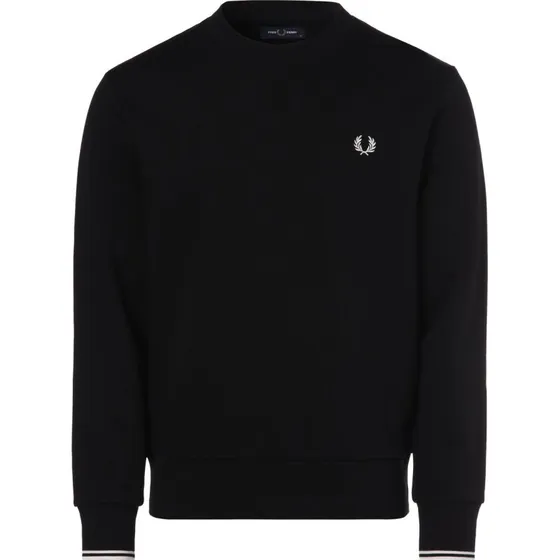 Fred Perry Bluza Męska Czarna z Haftowanym Logo