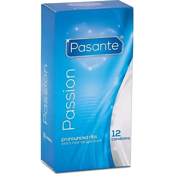 Pasante Passion prezerwatywy prążkowane 12 szt.