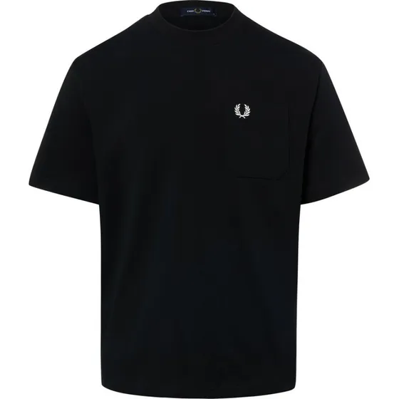 Fred Perry T-shirt z krótkim rękawem Pocket Detail - Czarny