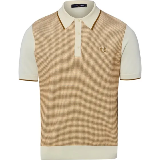 Fred Perry Dzianinowa Koszulka Polo Beige