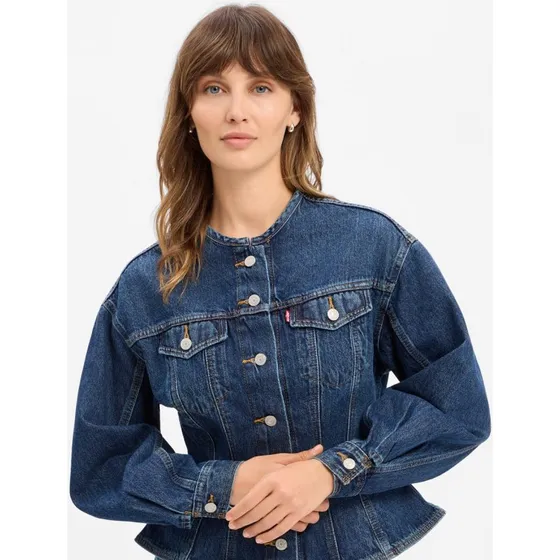 Levi's® Kurtka Jeansowa Sculpted Trucker niebieska, M