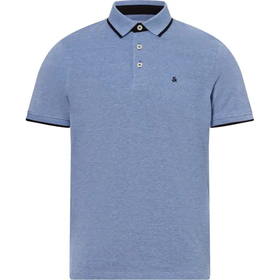 Jack & Jones Koszulka polo JJEPAULOS niebieska, M