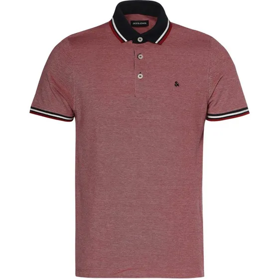 Jack & Jones Koszulka polo JJEPAULOS czerwona, M