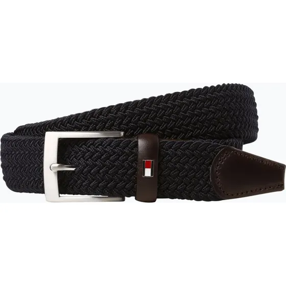 Tommy Hilfiger Pasek Pleciony New Adan Niebieski