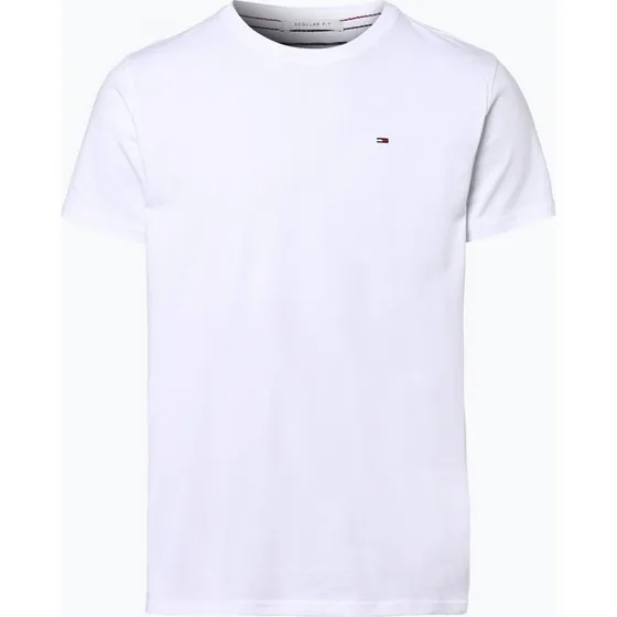 Tommy Jeans T-shirt męski biały, bawełna, L