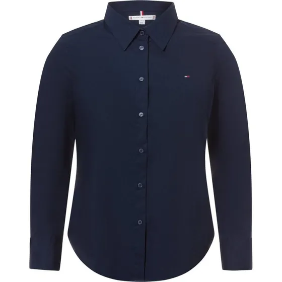 Tommy Hilfiger Koszula Damska Niebieska z Bawełny