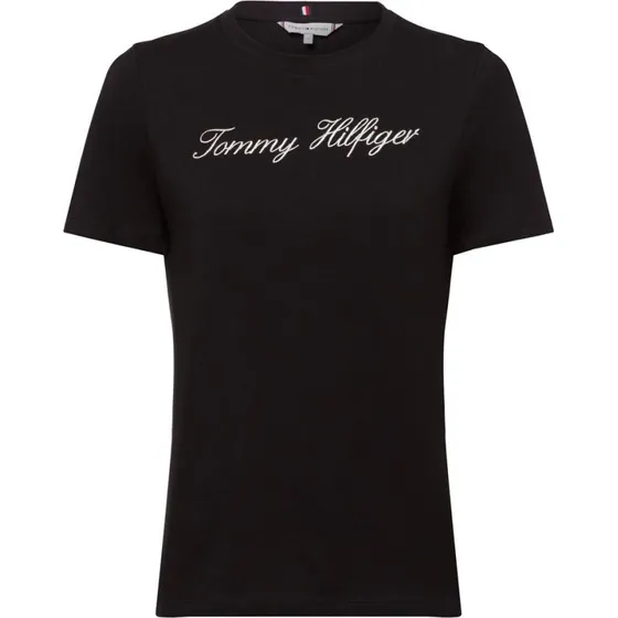 Tommy Hilfiger Koszulka Damska Bawełniana Czarna, L